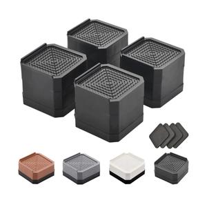 Bed Risers Furniture Risers Heavy-Duty Rectangular Adjustable Block Lift to 3 inches and 4.3 inches Desk, Sofa, Chair Legs, Refrigerator, Washing Machine Support up to 4000 pounds