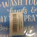 Funny Bathroom Sky Blue Wood Sign WashYour Hands and Say Your Prayers Wood Block Sign for Bathroom Shelf Toilet Restroom Home Tabletop Desk Decor, Farmhouse Bathroom Wooden Box Sign (Pack of 3)