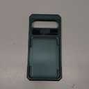 CENMASO for Google Pixel 9 Pro Case/Pixel 9 Case with Card Holder (4 Cards) & Sliding Camera Cover & KickstandRFID Blocking Full-Body Shockproof Wallet Phone Case for Pixel 9/9 Pro-Green