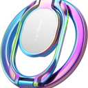 Magnetic Phone Ring Holder with Magsafe, Double Adjustable Gym Finger Ring Grip, Removable Phone Grip, for iPhone, iPad and Smartphones, Compatible with Magnetic Car Mount (Colorful)