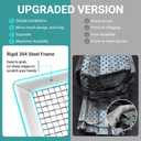 100 FT Micro Mesh Gutter Guards 5 Inch, Heavy Duty 100% Stainless Steel Micro Mesh Gutter Covers for Leaf, Debris & Overflow Protection, 180 Screws & Driver Bit Included