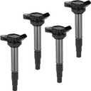 Engine Ignition Coil Packs Set of 4 Compatible with 2009-2017 Toyota Corolla/ 2010-2016 Toyota Prius/Toyota Matrix/Lexus CT200H/ Scion xD, Replaces 90919-02252