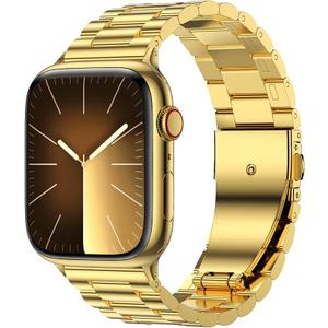 Metal Band Compatible with Apple Watch 49mm 46mm 45mm 44mm 42mm 41mm 38mm, Stainless Steel Watchband Suitable for iWatch Ultra Series 10 9 8 7 6 5 4 3 2 1 SE