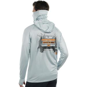 KastKing Sun Tamer Performance Fishing Hoodie, UPF 50 Sun Protection Shirt, Built-in Neck Gaiter, HYDROCOOLING Cooling Fabric (Gray, XL)