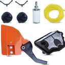 HAISHINE Sprocket Clutch Side Cover Chain Brake Handle Kit for Husqvarna 142 141 137 136 Chainsaw 530054802, 544097901