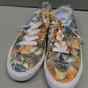 Women's Classic Canvas Tennis Shoes Low Top Lace-Up Casual Sneakers for Daily Wear White Sole Loafers (9)