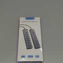 4Ft 7-Port USB 3.0 Hub for Desktop - Aluminium USB Extender Hub 5Gbps, USB Multiport Adapter, USB Splitter, USB Hub Long Cable for Desktop, PC, Flash Drive, Mobile HDD, Windows/XPS, 1.2m