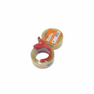 Tan Packing Tape with Dispenser, 3.15 Mil 1.88 Inch x 60 Yards, 2 Refills Rolls Brown Tape for Moving, Shipping and Packaging