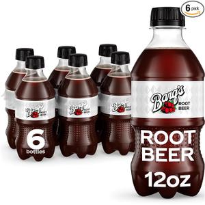 3 x Barq's Root Beer Soda Soft Drink Bottles, 12 fl oz, 6 Pack (Best Before Jul. 06, 2026)