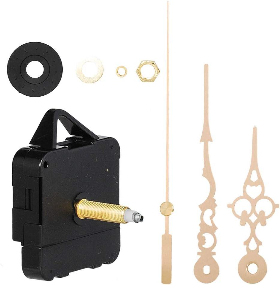 Carkio High Torque Clock Replacement Movement,Clock Movement Metal Clock Needle Kit,31MM Long DIY Repair Quartz Wall Clock Movement,8 PCS