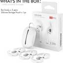 AhaStyle 3 Pairs AirPods Ear Hooks Cover Silicone Accessories Compatible with Apple AirPods and EarPods Headphones(Milk White)