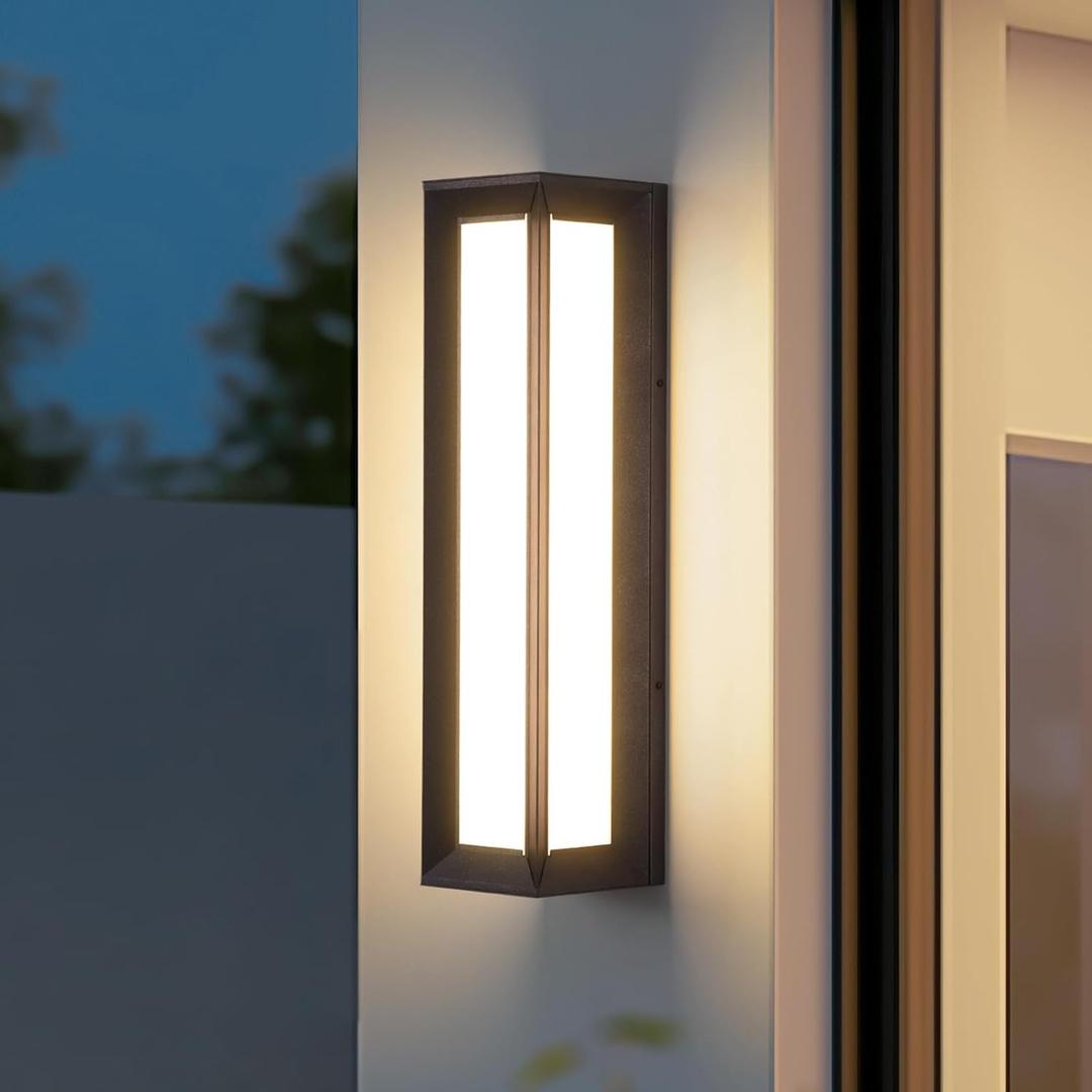 MVBT Outdoor Wall Lights Exterior, 26" Large Wall Sconce for House, 3000K LED Outside Front Door Light Fixture Wall Mount, Modern Porch Lights Waterproof Garage Lamp Patio Lighting Entryway Lantern, 6.7"L 5.9"W 25.6"H