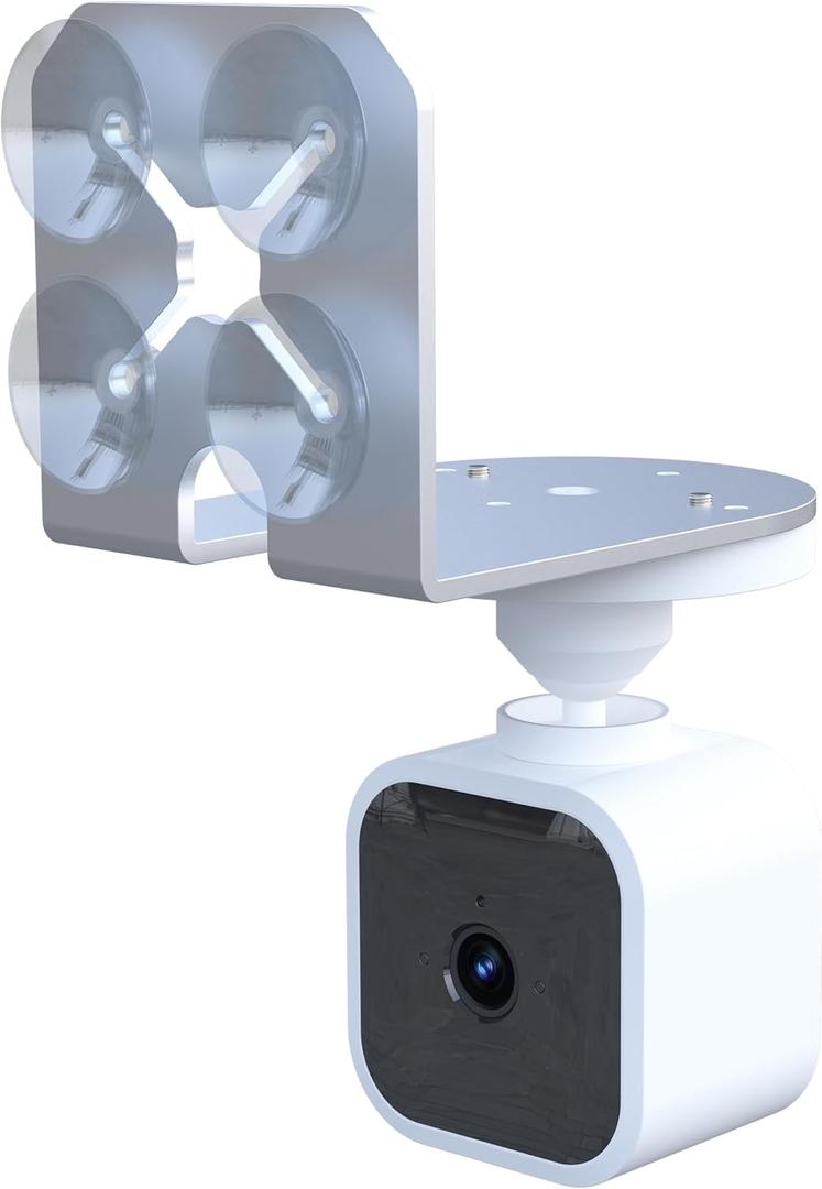 2 PCS Window Mount for Blink Mini/Mini 2 /Blink Outdoor 4 /Blink Indoor Cameras, X-Stand Through Window Use Sercurity Camera, Fixed by Suction Cup Not Adhesive, Can Move Anywhere