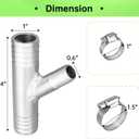 ForoGore GRT A Pair 1" to 5/8 CAB Heater Y Fitting UTV SXS RZR CAN AM Polaris