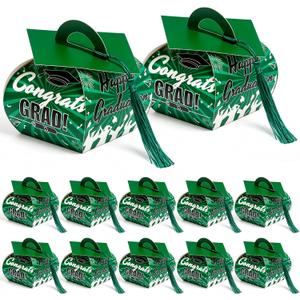 COTOPHER 36 Pcs Graduation Cap Gift Boxes with Tassel, Class of 2026 Graduation Candy Boxes Centerpieces for Tables Party Decorations, Mini Treat Chocolate Box Graduate Favors Supplies