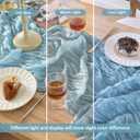 2 x Dusty Blue Table Runner Graduation Cheesecloth120 Inch Boho Rustic Gauze 10 FT Cheese Cloth Table Runners Decorations for Mother's Day Birthday Baby Shower Wedding Holiday Home Party Decor
