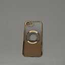 Misscase for iPhone 17e Case& iPhone 16e Magnetic Glitter Case Compatible with MagSafe,Full Protection Slim Shockproof Anti-Scratch Case with Camera Lens Protector Dust-Proof Cover for Women Gold