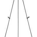 Amazon Basics Easel Display Stand, Instant Floor Poster, Lightweight, Collapsible and Portable with Tripod Base, Black Steel (supports 5 pounds)