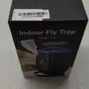 Fruit Fly Traps for Indoors, Fly Trap Indoor Gnat Traps for House Indoor, Effective Fruit Fly Traps Bug Zapper Mosquito Trap for House Plant Pest Control with 10 PCS Refills BK