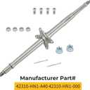 M MATI Rear Axle Shaft for Honda Sportrax 400 TRX400EX 1999-2008 TRX400X 2009 & 2012-2014 42310-HN1-A40 42310-HN1-000