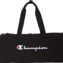 Champion Logo Duffel Bag, Black Solid, One Size