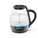 Chefman 1.7-Liter Electric Tea Kettle w/ Borosilicate Glass and Automatic Shutoff - Black