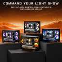 Micro-ATX Gaming PC Case with 270 View Tempered Glass, Pre-Installed 2 PWM ARGB Fans & Magnetic Filter, Supports 420mm GPU and 360mm AIO Cooler, Standard ATX PSU
