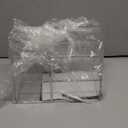 STORi Clear Plastic Vanity Makeup Organizer | 6-Compartment Holder for Brushes, Eyeshadow Palettes, & Beauty Supplies | Curved Front Design | Made in USA