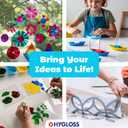 Hygloss 12" x 12" Acetate Paper - 7 Mil Clear Acetate Sheets for Crafts Projects, Cricut Stencil Sheets, Classroom Stencil Sheets, Reusable Transparent Clear Plastic Sheet (Not for Printers) 10 Pack