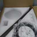 Ceiling Fans with Lights, 48 inch Low Profile Ceiling Fan with Light and Remote Control, Flush Mount, Reversible Motor, Dimmable, Noiseless, Brown Ceiling Fan for Bedroom, Indoor/Outdoor Use