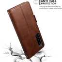 Xperia 5 IV Folio case flip Cases PU Leather Wallet Phone Cover (Xperia 5 IV Brown)