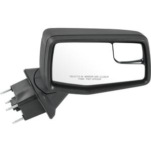 JDMSPEED Right Passenger Side Mirror Compatible with 2019-2024 Chevy Silverado 1500 Black Heated Power Glass Manual Folding Temperature Sensor Replace#GM1321583(7 Pins)