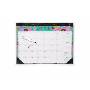 Comix 2025-2026 Floral Desk Calendar - 18 Month Desk Calendar (July 2025–Dec 2026) | 17"x12" Thick Paper with Classic Design for Office & Home Pack of 4