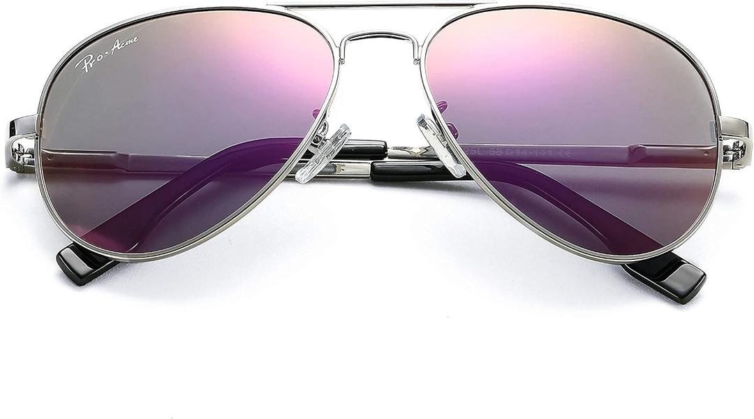 Pro Acme Classic Polarized Aviator Sunglasses 100% UV Protection, 52mm 58mm 63mm