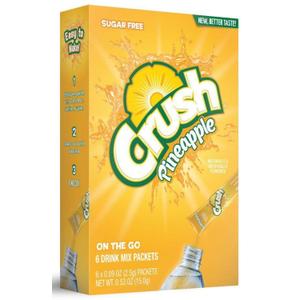 3 x Crush, Pineapple Powder Mix, 0.53 Ounce