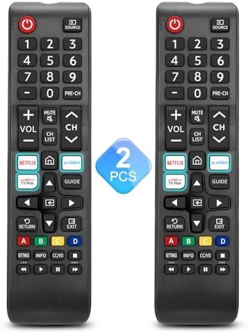 【Pack of 2】 Universal for Samsung-TV-Remote-Control Replacement,Compatible with All Samsung Smart Frame QLED LED 7 Series TVs