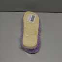 JIASUQI Women's Purple Faux Fur Criss Cross Open Toe House Slippers for Women (Purple)