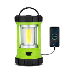Camping Lantern 3000LM, LED Lanterns for Power Outages with 4400mAh Phone Charger, Impact-Resistant Rechargeable Lantern, 5 Light Modes Waterproof Lantern for Hurricane Emergency(Pale Green)