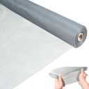 Thinkahead Window Screen Replacement, Fiberglass Screen Material Mesh Roll 36 inch X 100 feet, Durable Easy to Install for Porch, Door, Patio, House Windows, Pools, DIY Projects, Gray