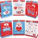 4 x Fancy Land Nurses Week Gift Bags Thank You Nurses 18 Goody Bags Nurse Appreciation Healthcare Party Supplies Cute