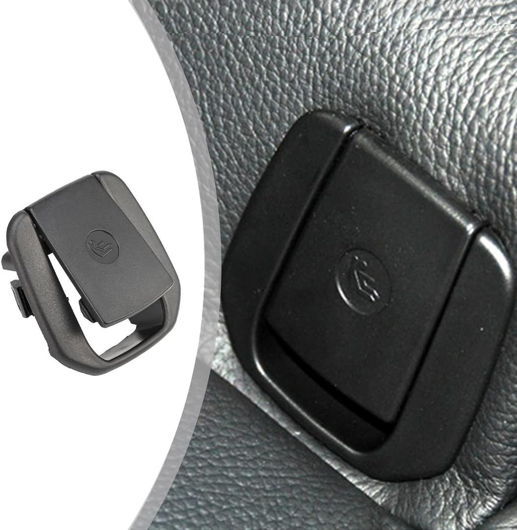 for BMW Child Seat Anchor Cover ISOFIX Cover Restraint for BMW 1 2 E81 E82 F20 F21 F22 F87 F23 / E90 E91 F30 F31 F34 F80/X1 E84 Rear Seat Hook Buckle (Anchor Cover Assembly, Black)