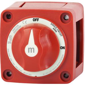 Blue Sea Systems On/Off Battery Isolator Switch With Locking Key, Red, 6006 mSeries