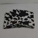 5 Pcs Linen Cow Print Table Runner Black and White Farm Cow Print Tablecloth Western Barnyard Cowboy Themed Table Cloths for Birthday Party Decorations Home Kitchen Supplies ( 13 x 72 in)