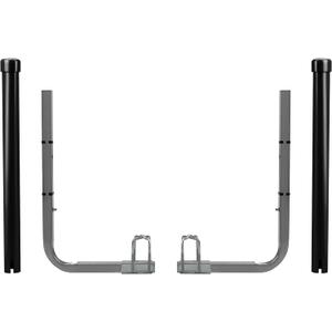 JY PERFORMANCE Boat Trailer Guide-ons, 40"/48" Adjustable, 2PCS Rustproof Electro-Galvanized Steel Trailer Guide ons, Trailer Guides with Black PVC Pipes, for Ski Boat, Fishing Boat, Sailboat Trailer