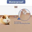 Disposable Guinea Pig Cage Liners, 48" x24 Large Liner Bag for Guinea Pig Cage Bottom, Water-Resistant Kraft Paper（25Pcs