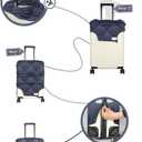 HYPER VENTURE Washable Luggage Cover - Fashion Suitcase Protector Fits 27-30 Inch Luggage (Blue Cube, L)