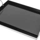 Utheer 23" x 16" Ceramic Nonstick Stainless Steel Griddle for Gas, Charcoal, Grill, Large Stove Top Griddle, Non-Toxic, PFAS/PFOA/PTFE Free, Oven Up to 500F, for BBQ, Camping & Kitchen, Black