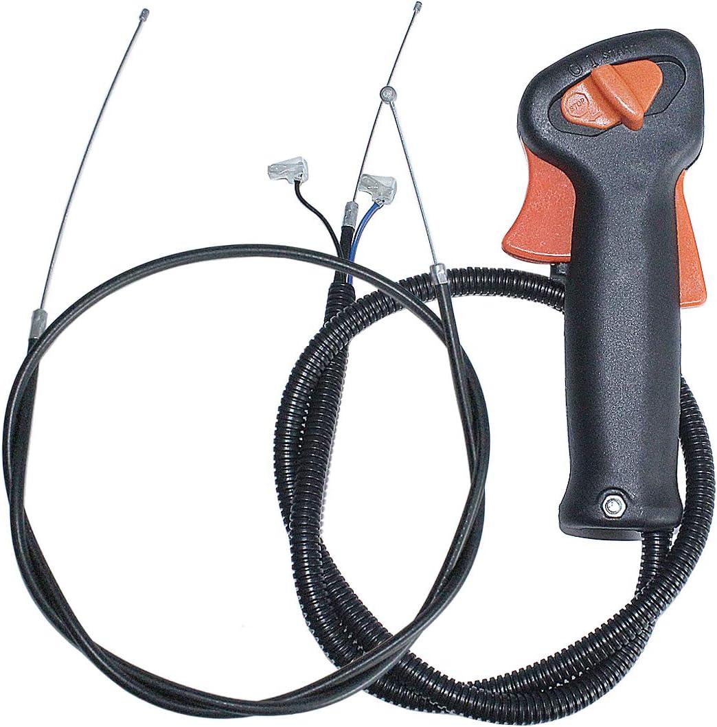 Trimmer Brushcutter Handle Cable Switch For Stihl FS85T KM85 KM85R FS85R FS85RX, Throttle Trigger Cable Handle Switch Throttle Cable