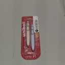 uni one P Retractable Gel Pens, Micro Point (0.5mm), Peach, Soda, Black, 2 Pack