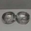 PINVNBY Parrot Feeding Cups Birds Food Dish Stainless Steel Parrot Feeders Water Cage Bowls with Clamp Holder for Cockatiel Conure Budgies Parakeet Parrot Macaw Small Animal Chinchilla Pack of 2